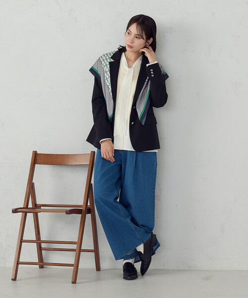 COMME CA ISM(コムサイズム)の「ブレザージャケット / セットアップ対応(テーラードジャケット・レディース・ネイビー/ブラック・SMALL/MEDIUM/LARGE/X-LARGE)」の13枚目の写真