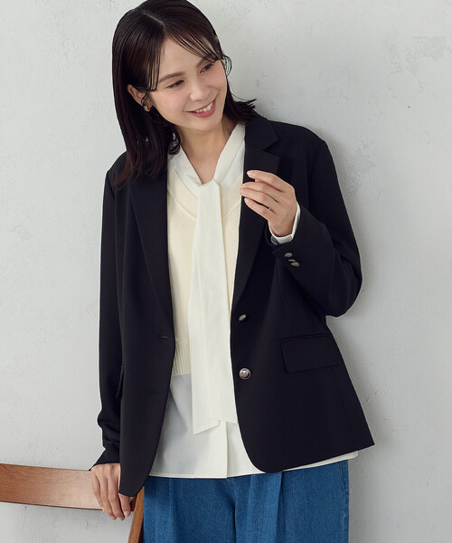 COMME CA ISM(コムサイズム)の「ブレザージャケット / セットアップ対応(テーラードジャケット・レディース・ネイビー/ブラック・SMALL/MEDIUM/LARGE/X-LARGE)」の18枚目の写真