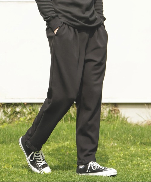 MR.OLIVE（ミスターオリーブ）の「【MR.OLIVE】SUPER HEAT JERSEY /TAPERED EASY KNIT PANTS（その他パンツ・メンズ・グレー/ブラック・M/S）」の2枚目の写真