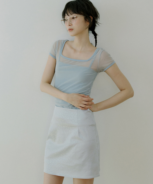 REORG(リオルグ)の「WOI LEOPARD MINI SKIRT SILVER(スカート・レディース・その他・SMALL/MEDIUM/LARGE)」の2枚目の写真