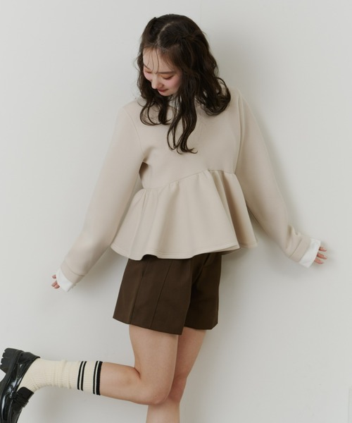 Olu.（オルドット）の「ベーシックベルトレスショートパンツ（その他パンツ・レディース・ブラウン/ベージュ/ブラック・FREE）」の16枚目の写真