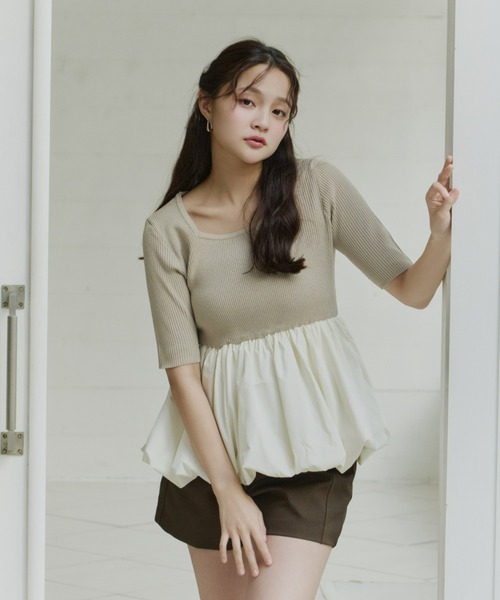 Olu.（オルドット）の「ベーシックベルトレスショートパンツ（その他パンツ・レディース・ブラウン/ベージュ/ブラック・FREE）」の13枚目の写真