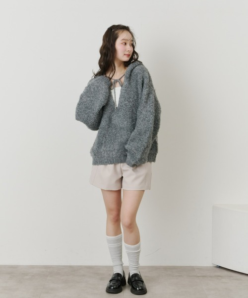 Olu.（オルドット）の「ベーシックベルトレスショートパンツ（その他パンツ・レディース・ブラウン/ベージュ/ブラック・FREE）」の21枚目の写真