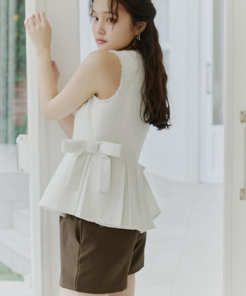 Olu.（オルドット）の「ベーシックベルトレスショートパンツ（その他パンツ・レディース・ブラウン/ベージュ/ブラック・FREE）」の11枚目の写真