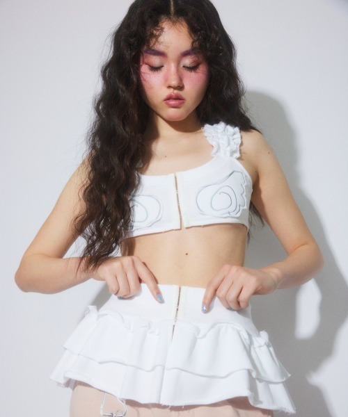 Candy Stripper(キャンディストリッパー)の「2WAY CORSET ビスチェ(その他トップス・レディース・ブラック/ヘザーグレー/オフホワイト・FREE)」の8枚目の写真