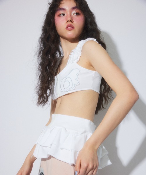 Candy Stripper(キャンディストリッパー)の「2WAY CORSET ビスチェ(その他トップス・レディース・ブラック/ヘザーグレー/オフホワイト・FREE)」の9枚目の写真