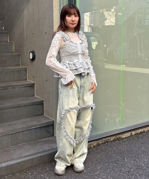 Candy Stripper(キャンディストリッパー)の「2WAY CORSET ビスチェ(その他トップス・レディース・ブラック/ヘザーグレー/オフホワイト・FREE)」の15枚目の写真