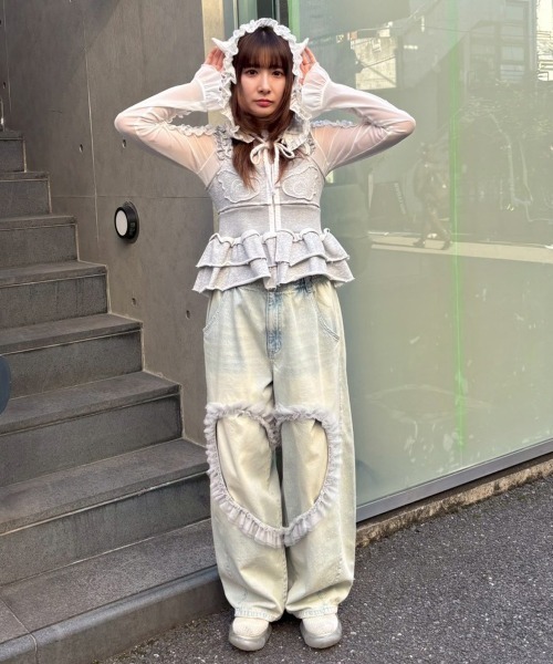 Candy Stripper(キャンディストリッパー)の「2WAY CORSET ビスチェ(その他トップス・レディース・ブラック/ヘザーグレー/オフホワイト・FREE)」の17枚目の写真