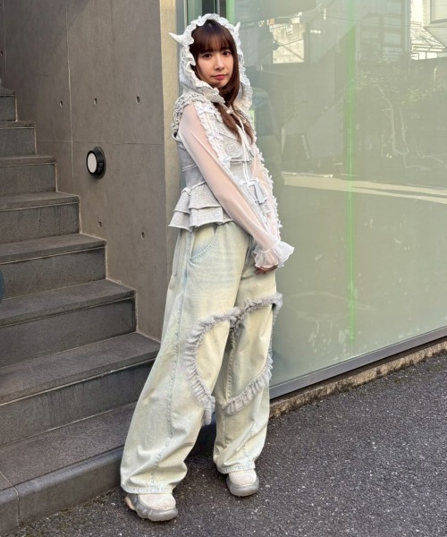 Candy Stripper(キャンディストリッパー)の「2WAY CORSET ビスチェ(その他トップス・レディース・ブラック/ヘザーグレー/オフホワイト・FREE)」の18枚目の写真