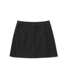 carpenter mini skirt(womens) black