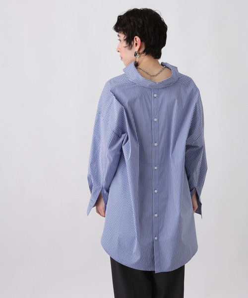定価10800円 FENNEL バッグボタン ストライプ ブラウス FENNELのシャツ/ブラウスの商品一覧｜ファッション通販のYAMADAYA STORE