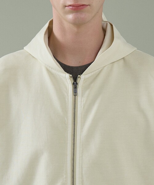 ABAHOUSE（アバハウス）の「フェード ポンチ　ダブルジップパーカー（パーカー・メンズ・チャコールグレー/ピンク/アイボリー/サックスブルー・48/46）」の9枚目の写真