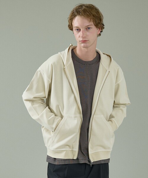 ABAHOUSE（アバハウス）の「フェード ポンチ　ダブルジップパーカー（パーカー・メンズ・チャコールグレー/ピンク/アイボリー/サックスブルー・48/46）」の15枚目の写真