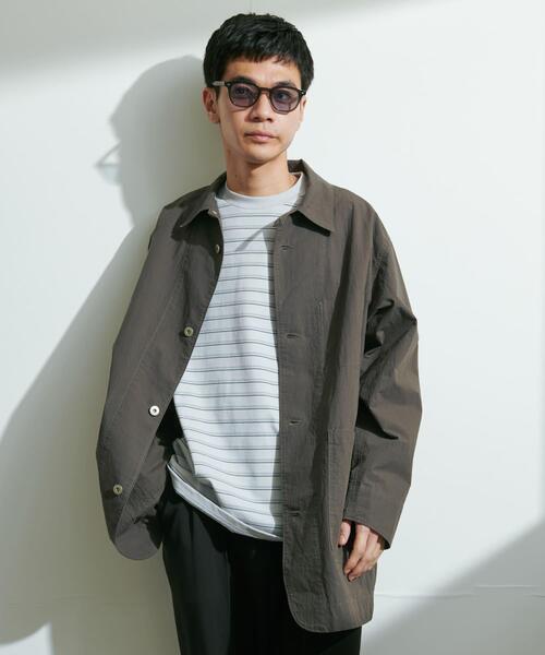 URBAN RESEARCH DOORS（アーバンリサーチドアーズ）の「バイオウォッシュ カバーオール ミドルジャケット（カバーオール・メンズ・チャコールグレー/グレー・LARGE/MEDIUM）」の2枚目の写真