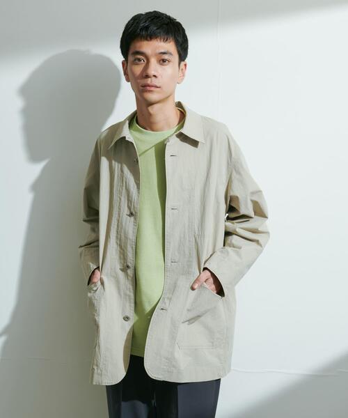 URBAN RESEARCH DOORS（アーバンリサーチドアーズ）の「バイオウォッシュ カバーオール ミドルジャケット（カバーオール・メンズ・チャコールグレー/グレー・LARGE/MEDIUM）」の5枚目の写真
