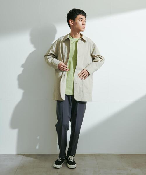 URBAN RESEARCH DOORS（アーバンリサーチドアーズ）の「バイオウォッシュ カバーオール ミドルジャケット（カバーオール・メンズ・チャコールグレー/グレー・LARGE/MEDIUM）」の8枚目の写真