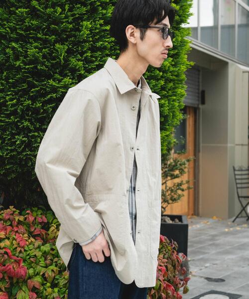 URBAN RESEARCH DOORS（アーバンリサーチドアーズ）の「バイオウォッシュ カバーオール ミドルジャケット（カバーオール・メンズ・チャコールグレー/グレー・LARGE/MEDIUM）」の10枚目の写真