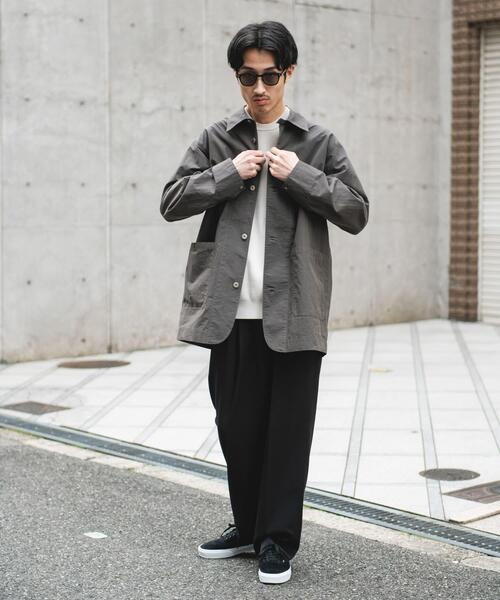 URBAN RESEARCH DOORS（アーバンリサーチドアーズ）の「バイオウォッシュ カバーオール ミドルジャケット（カバーオール・メンズ・チャコールグレー/グレー・LARGE/MEDIUM）」の12枚目の写真