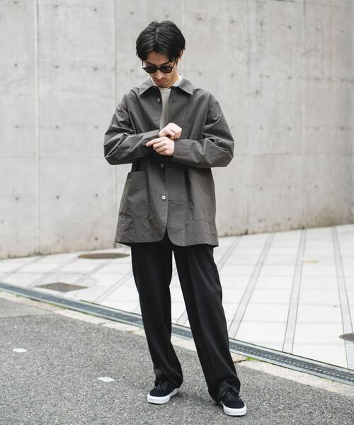 URBAN RESEARCH DOORS（アーバンリサーチドアーズ）の「バイオウォッシュ カバーオール ミドルジャケット（カバーオール・メンズ・チャコールグレー/グレー・LARGE/MEDIUM）」の11枚目の写真