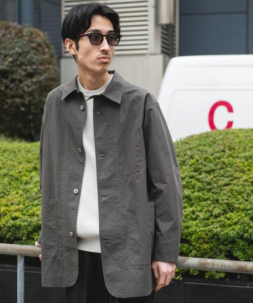 URBAN RESEARCH DOORS（アーバンリサーチドアーズ）の「バイオウォッシュ カバーオール ミドルジャケット（カバーオール・メンズ・チャコールグレー/グレー・LARGE/MEDIUM）」の10枚目の写真