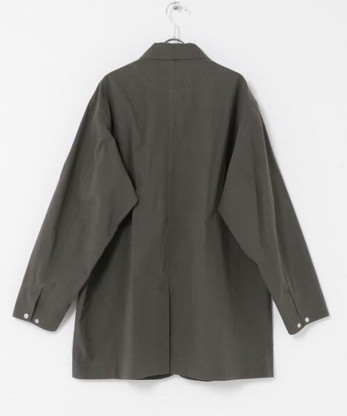 URBAN RESEARCH DOORS（アーバンリサーチドアーズ）の「バイオウォッシュ カバーオール ミドルジャケット（カバーオール・メンズ・チャコールグレー/グレー・LARGE/MEDIUM）」の6枚目の写真