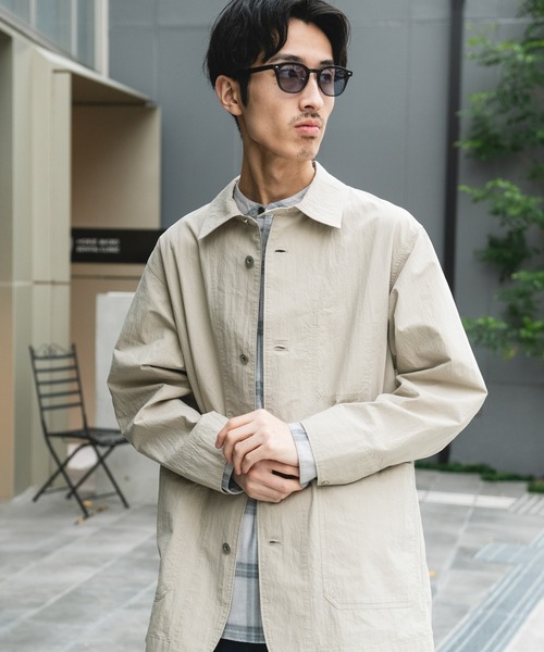 URBAN RESEARCH DOORS（アーバンリサーチドアーズ）の「バイオウォッシュ カバーオール ミドルジャケット（カバーオール・メンズ・チャコールグレー/グレー・LARGE/MEDIUM）」の5枚目の写真