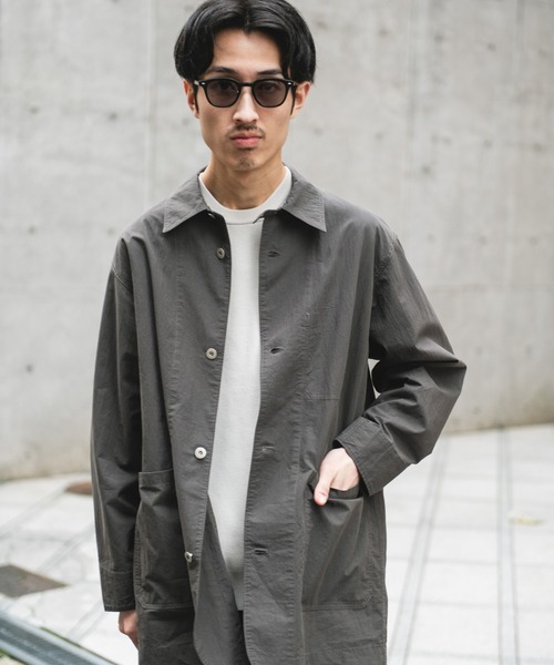 URBAN RESEARCH DOORS（アーバンリサーチドアーズ）の「バイオウォッシュ カバーオール ミドルジャケット（カバーオール・メンズ・チャコールグレー/グレー・LARGE/MEDIUM）」の10枚目の写真