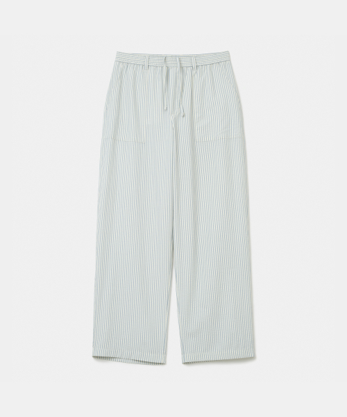 UNIFORM BRIDGE(ユニフォームブリッジ)の「seersucker fatigue pants blue stripe(その他パンツ・メンズ・その他・32inch/34inch/30inch)」の1枚目の写真