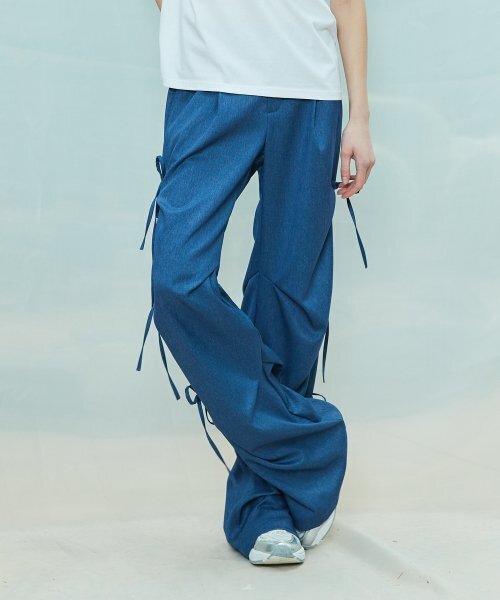LARTIGENT(ラーティゼン)の「L9 RIBBON EYELET POINT PANTS(BLUE)(その他パンツ・レディース・その他・S/M)」の2枚目の写真