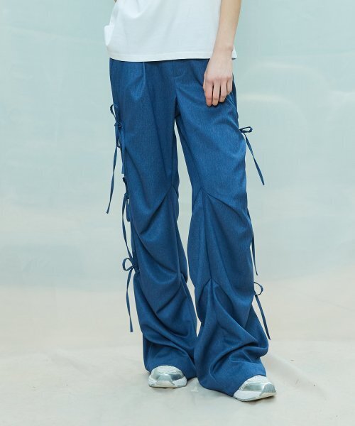 LARTIGENT(ラーティゼン)の「L9 RIBBON EYELET POINT PANTS(BLUE)(その他パンツ・レディース・その他・S/M)」の3枚目の写真