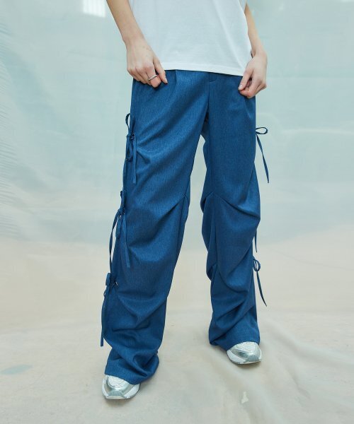 LARTIGENT(ラーティゼン)の「L9 RIBBON EYELET POINT PANTS(BLUE)(その他パンツ・レディース・その他・S/M)」の4枚目の写真
