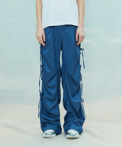 LARTIGENT(ラーティゼン)の「L9 RIBBON EYELET POINT PANTS(BLUE)(その他パンツ・レディース・その他・S/M)」の5枚目の写真