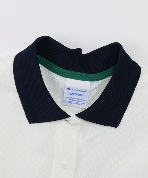 Champion Golf（チャンピオンゴルフ）の「【Champion/チャンピオン】レディース GOLF ショートスリーブポロシャツ（ポロシャツ・レディース・オフホワイト/スカイブルー/ブラック/ネイビー・LARGE/MEDIUM）」の18枚目の写真