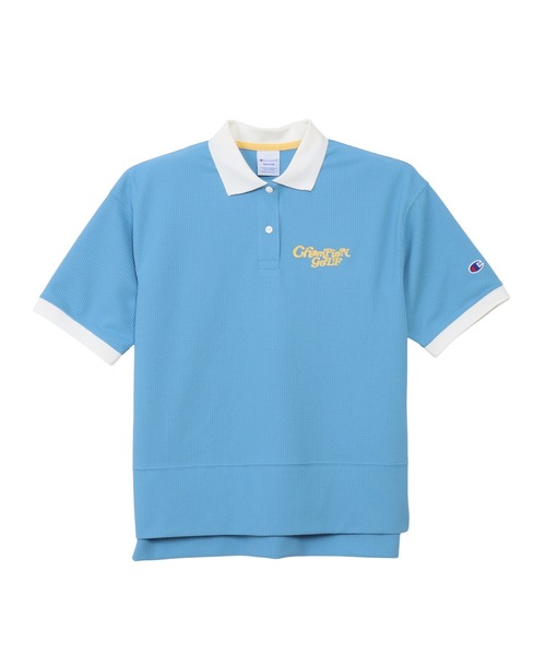 Champion Golf（チャンピオンゴルフ）の「【Champion/チャンピオン】レディース GOLF ショートスリーブポロシャツ（ポロシャツ・レディース・オフホワイト/スカイブルー/ブラック/ネイビー・LARGE/MEDIUM）」の13枚目の写真