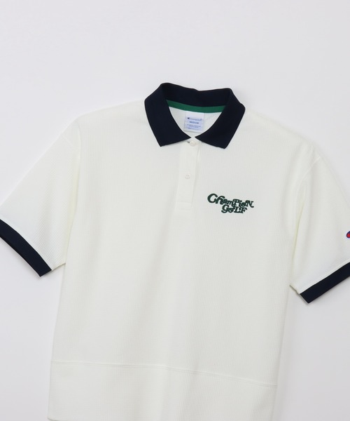 Champion Golf（チャンピオンゴルフ）の「【Champion/チャンピオン】レディース GOLF ショートスリーブポロシャツ（ポロシャツ・レディース・オフホワイト/スカイブルー/ブラック/ネイビー・LARGE/MEDIUM）」の21枚目の写真