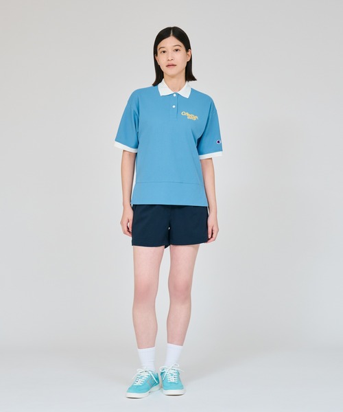 Champion Golf（チャンピオンゴルフ）の「【Champion/チャンピオン】レディース GOLF ショートスリーブポロシャツ（ポロシャツ・レディース・オフホワイト/スカイブルー/ブラック/ネイビー・LARGE/MEDIUM）」の10枚目の写真
