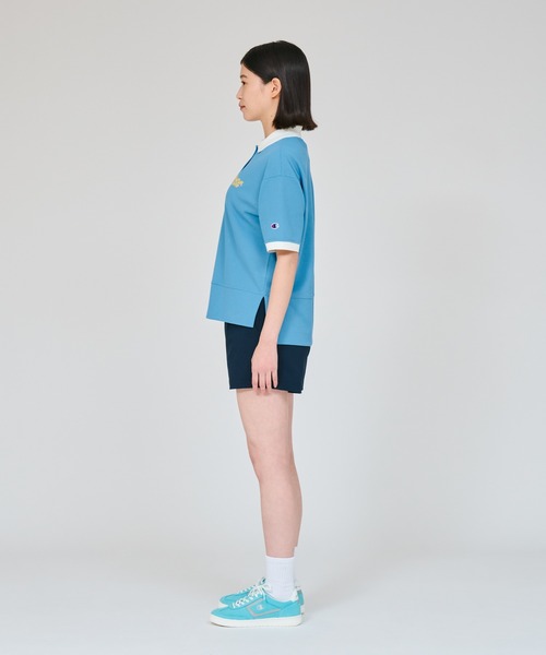 Champion Golf（チャンピオンゴルフ）の「【Champion/チャンピオン】レディース GOLF ショートスリーブポロシャツ（ポロシャツ・レディース・オフホワイト/スカイブルー/ブラック/ネイビー・LARGE/MEDIUM）」の11枚目の写真