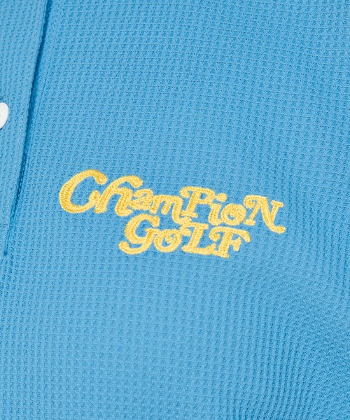 Champion Golf（チャンピオンゴルフ）の「【Champion/チャンピオン】レディース GOLF ショートスリーブポロシャツ（ポロシャツ・レディース・オフホワイト/スカイブルー/ブラック/ネイビー・LARGE/MEDIUM）」の6枚目の写真