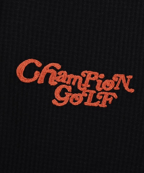 Champion Golf（チャンピオンゴルフ）の「【Champion/チャンピオン】レディース GOLF ショートスリーブポロシャツ（ポロシャツ・レディース・オフホワイト/スカイブルー/ブラック/ネイビー・LARGE/MEDIUM）」の22枚目の写真