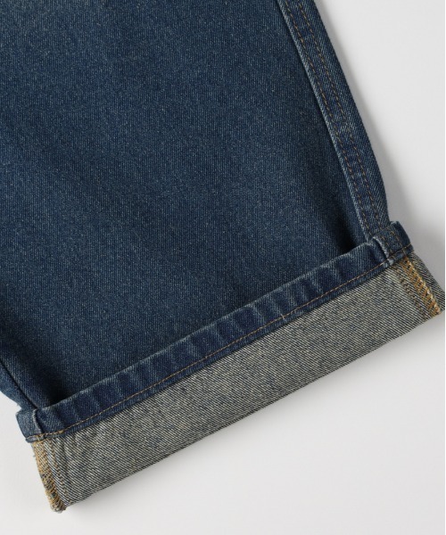 BACK NUMBER（バックナンバー）の「【BACK NUMBER】デニムペインターパンツ (ワイドシルエット/ユーズド加工/デイリーユース/ユニセックス)（デニムパンツ・メンズ・ダークインディゴブルー/ブラック・S/L/M/XL）」の8枚目の写真
