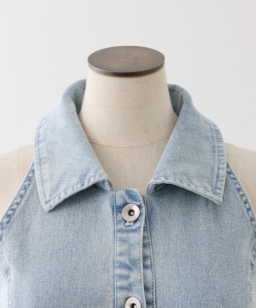 one after another NICE CLAUP（ワンアフターアナザーナイスクラップ）の「【Denim Collection】ボレロ＋デニムロングワンピース（ワンピース・レディース・ブルー系その他/オフホワイト/ブラック・FREE）」の14枚目の写真