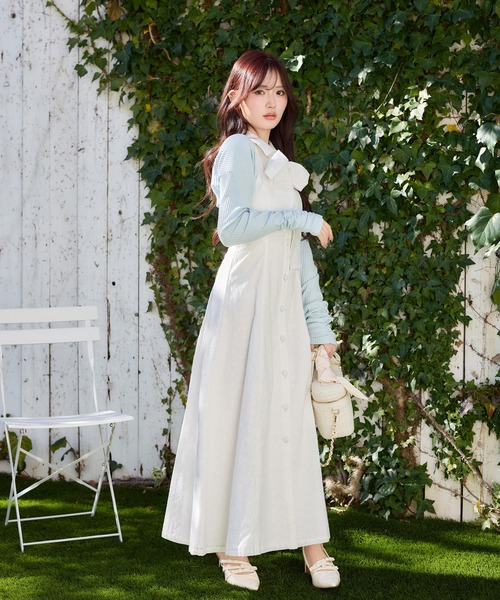 セール】【Denim Collection】ボレロ+デニムロングワンピース セール】【Denim Collection】ボレロ+デニムロングワンピース