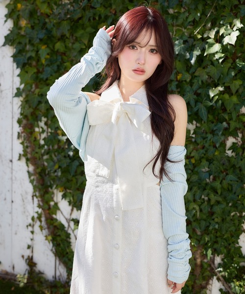 one after another NICE CLAUP(ワンアフターアナザーナイスクラップ)の「【Denim Collection】ボレロ+デニムロングワンピース(ワンピース・レディース・ブルー系その他/オフホワイト/ブラック・FREE)」の20枚目の写真