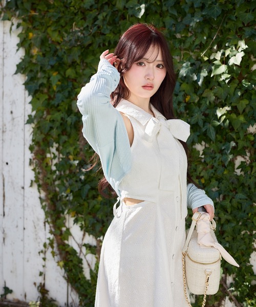 one after another NICE CLAUP(ワンアフターアナザーナイスクラップ)の「【Denim Collection】ボレロ+デニムロングワンピース(ワンピース・レディース・ブルー系その他/オフホワイト/ブラック・FREE)」の21枚目の写真