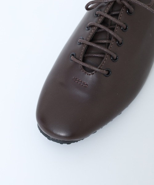 FUNALIVE（ファンアライブ）の「レースアップバレーシューズ（バレエシューズ・レディース・ブラック/シルバー/ブラウン/ホワイト・S/LL/M/L）」の9枚目の写真