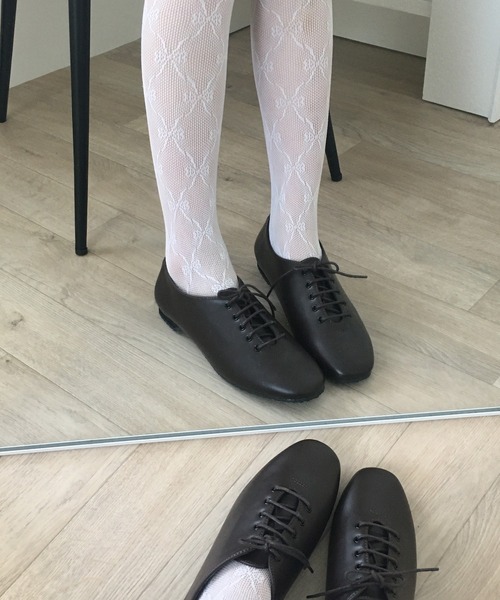 FUNALIVE（ファンアライブ）の「レースアップバレーシューズ（バレエシューズ・レディース・ブラック/シルバー/ブラウン/ホワイト・S/LL/M/L）」の16枚目の写真
