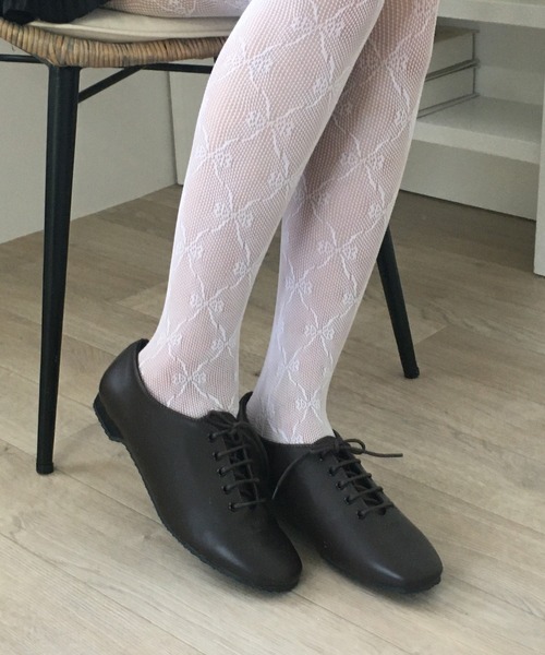 FUNALIVE（ファンアライブ）の「レースアップバレーシューズ（バレエシューズ・レディース・ブラック/シルバー/ブラウン/ホワイト・S/LL/M/L）」の18枚目の写真