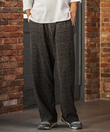 mp14604- Leopard Pleats Wide Straight Pants ロングパンツ(2026GIM-013)