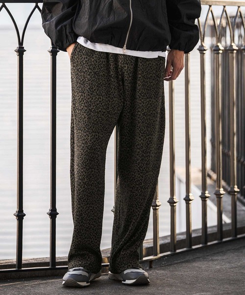 CAMBIO（カンビオ）の「mp14604- Leopard Pleats Wide Straight Pants ロングパンツ(2026GIM-013)（その他パンツ・メンズ・ホワイト/ブラック/ブラウン・S/M/L）」の10枚目の写真