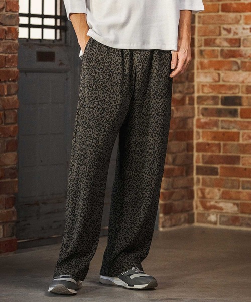 CAMBIO（カンビオ）の「mp14604- Leopard Pleats Wide Straight Pants ロングパンツ(2026GIM-013)（その他パンツ・メンズ・ホワイト/ブラック/ブラウン・S/M/L）」の12枚目の写真